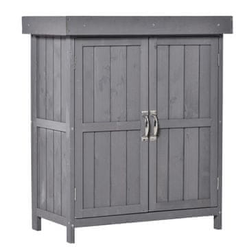 Homestar Vrtni ormar 74x43x88 cm Sivi