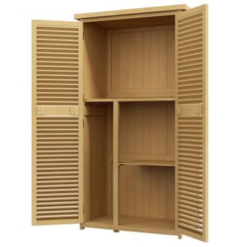 Homestar Vrtni ormar 87x46,5x160 cm Žuti