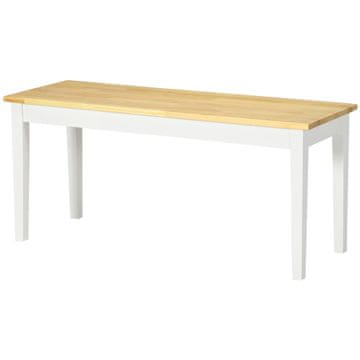 Homestar Klupa za dvoje 102x36x45 cm Bijela