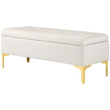Homestar Klupa s prostorom za pohranu 120x44x44,5 cm Bež