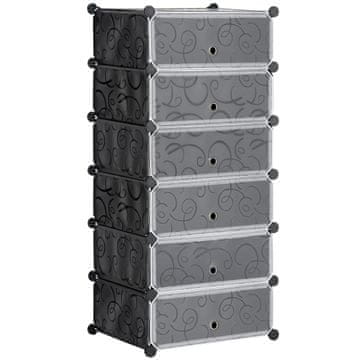 Homestar Stalak za cipele 49x36,5x108 cm Crno-bijeli