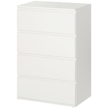 Homestar Komoda s 4 ladice 55x33x80 cm bijela
