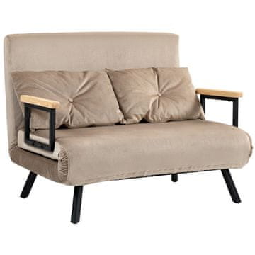 Homestar Kauč na razvlačenje 102x73x81 cm smeđa