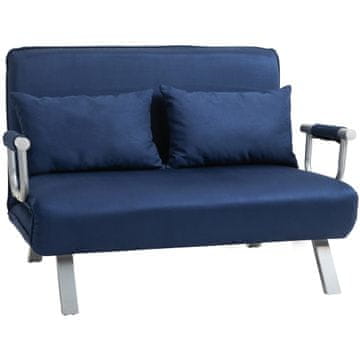 Homestar Dvosjed na razvlačenje 2 sjedala 111x80x78 cm plavi