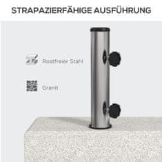Homestar Baza za suncobran 45x22,5x40 cm Sivi Granit