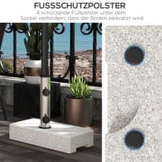 Homestar Baza za suncobran 45x22,5x40 cm Sivi Granit