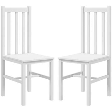 Homestar Set 2 Stolice za Blagovaonicu 47,5x38,5x99 cm Bijela
