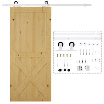Homestar Set okova za klizna vrata 183x4x0.6 cm bijela