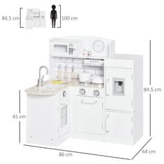Homestar Igrališna kuhinja Elektronički dozator vode 86x64x84.5 cm Bijela