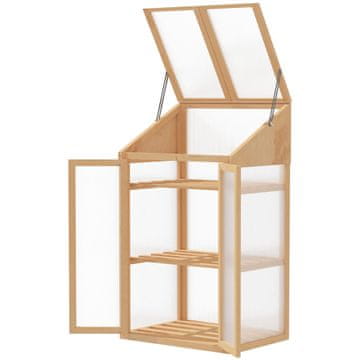 Homestar Staklenik Mini staklenik 70x50x120 cm smeđa