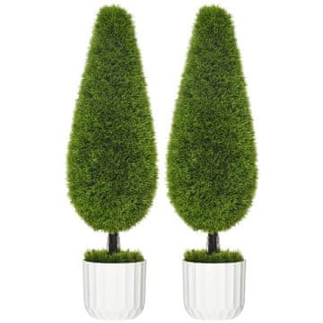 Homestar Umjetna biljka čempres Set od 2 komada 90 cm Zelena
