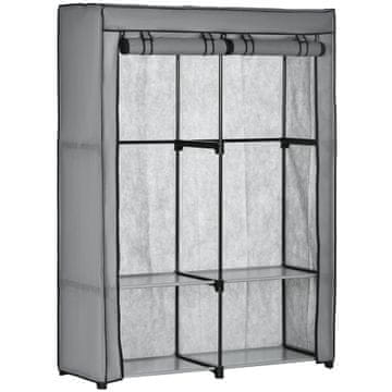 Homestar Ormar 118x49x170 cm Sivi sklopivi