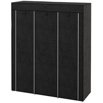 Homestar Ormar od tkanine 125x43x162,5 cm Sivi