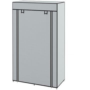 Homestar Ormar od tkanine 83x42,5x162,5 cm Sivi