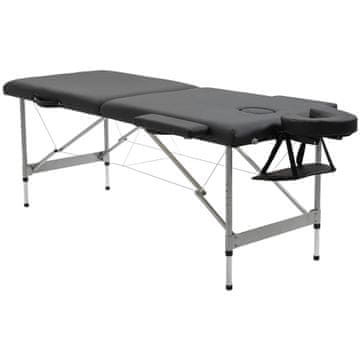 Homestar Masažni stol 7 zona 186x71x62 cm Crni