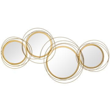 Homestar Set ogledala Zidna dekoracija 107x56x4 cm Zlatna