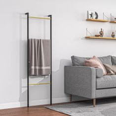 Homestar Stalak za ručnike 49x167,5 cm Crni