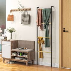 Homestar Stalak za ručnike 49x167,5 cm Crni