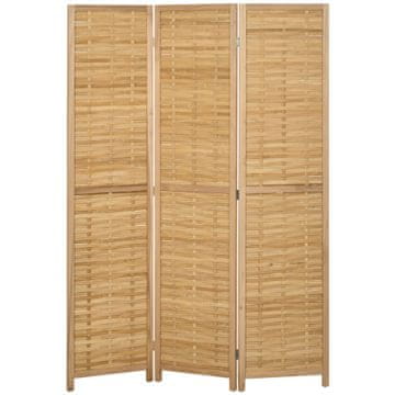 Homestar Pregrada za sobu 3 panela sklopiva 120x170 cm prirodna
