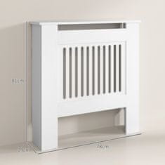 Homestar Poklopac za radijator 78x19x81 cm Bijeli