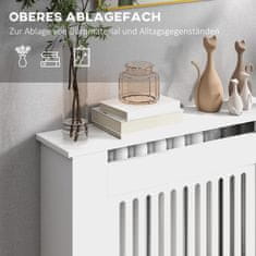 Homestar Poklopac za radijator 78x19x81 cm Bijeli
