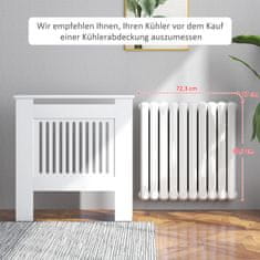 Homestar Poklopac za radijator 78x19x81 cm Bijeli