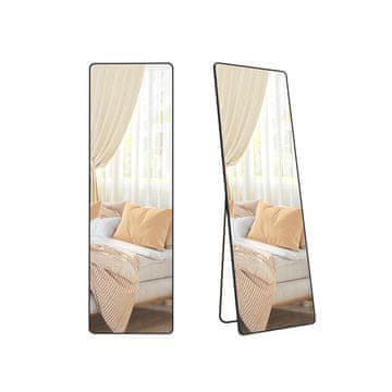 Songmics Ogledalo pune duljine 160x50 cm Crno