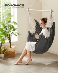 Songmics Viseća stolica 150x128 cm Siva