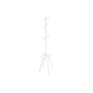 Songmics Vješalica za kapute 34.7x34.7x170.5 cm Bijela