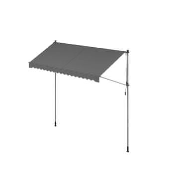 Songmics Tenda 350x120 cm Siva, 9.9 kg