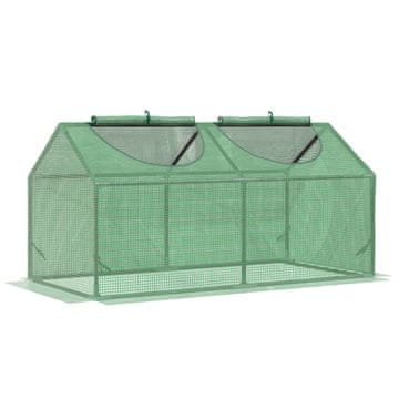 Homestar Staklenik Mini staklenik s prozorom 120x60x60 cm Zelen