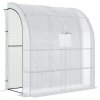 Staklenik 200x100x215 cm Bijeli