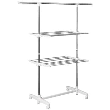 Homestar Stalak za sušenje rublja 83-136,5x55x154 cm Bijeli