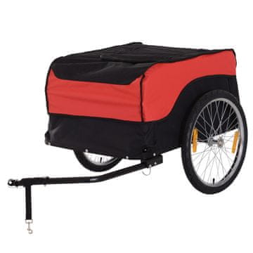 Homestar Prikolica za bicikl 130x77x65 cm Crvena