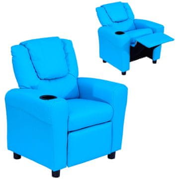 Homestar Djeca naslonjač za odmor 62x52x69 cm plavi
