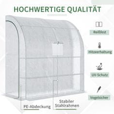 Homestar Staklenik 200x100x215 cm Bijeli
