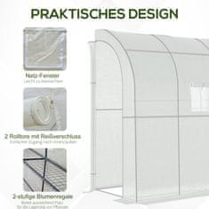 Homestar Staklenik 200x100x215 cm Bijeli