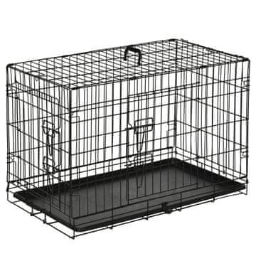 Homestar Kutija za prijevoz kućnih ljubimaca 76x46x52 cm Crna