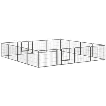 Homestar Igraonica za kućne ljubimce 16 panela 80x60x1,5 cm siva