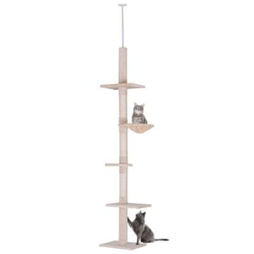 Homestar Stablo za mačke 40x34x230-260 cm Bež
