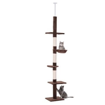 Homestar Mačji toranj 40x34x230-260 cm smeđa