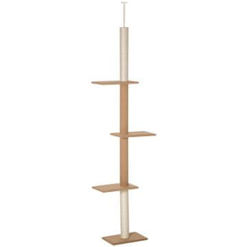 Homestar Stablo za mačke, podesiva visina stropa, 43x27x228-260 cm, kaki