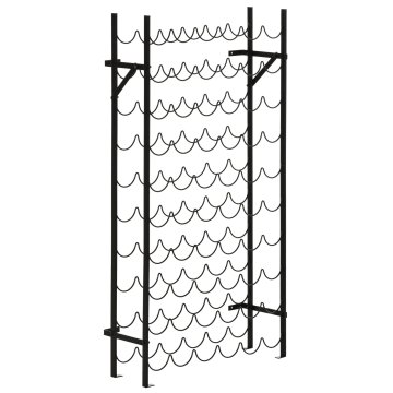 Homestar Stalak za vino 63x20,5x118 cm Crni