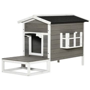Homestar Kućica za mačke 115x66.5x74.7 cm Siva