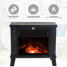 Homestar Električna peć na drva 34x17x31 cm Crna