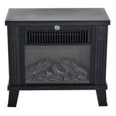 Homestar Električna peć na drva 34x17x31 cm Crna