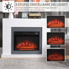 Homestar Električni kamin 113x26,6x87,5 cm bijeli
