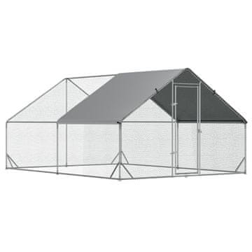 Homestar Kokošinjac XXL s vanjskim trčanjem 300x400x200 cm srebrni
