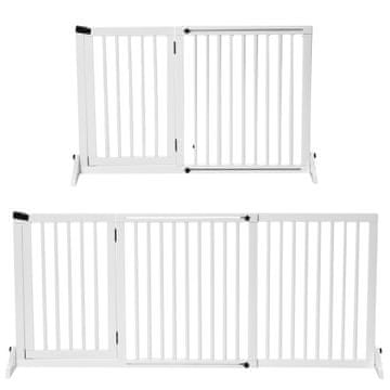 Homestar Kućna vrata samostojeća vrata s vratima 113-166x36x71 cm bijela