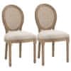 Homestar Set stolica za blagovanje 49x56x96 cm krem bijela